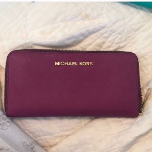 Michael Kors magenta wallet